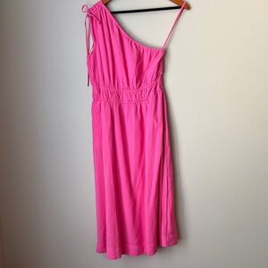 Free Assembly Women’s Dress One Shoulder Size Small Pink